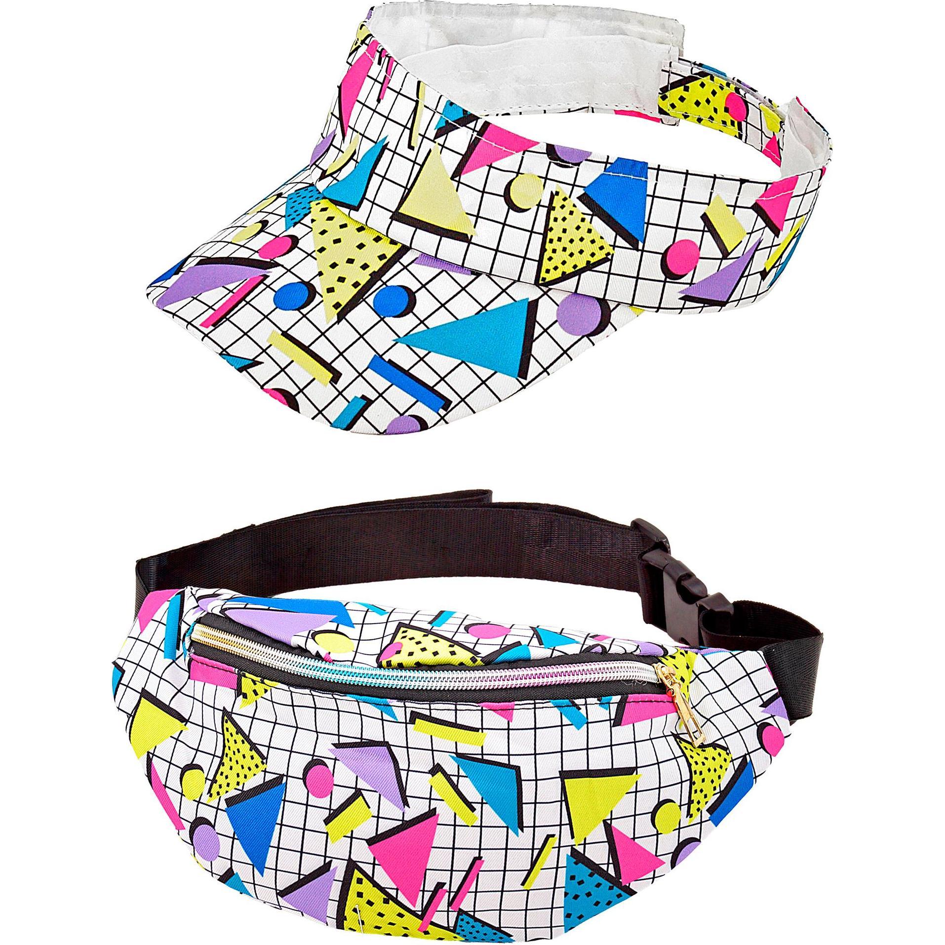 Widmann The 80s FUNKY FASHION - funky white (Schirmmütze & Gürteltasche)
