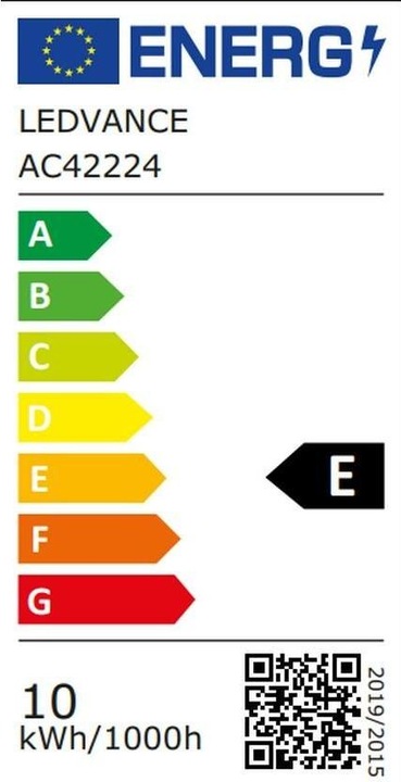 Label énergétique Ledvance Smart+ Wifi Classic (E27, 9.50 W, 1055 lm, 3 x, E)