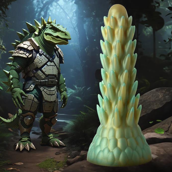 Produktbild Creature Cocks Stegosaurus - Spiky Reptile Silicone Dildo