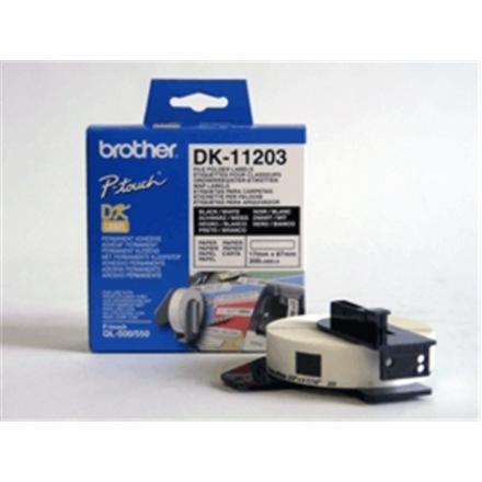Produktbild Brother DK-11203 Aktenordneretiketten (1.70 cm)