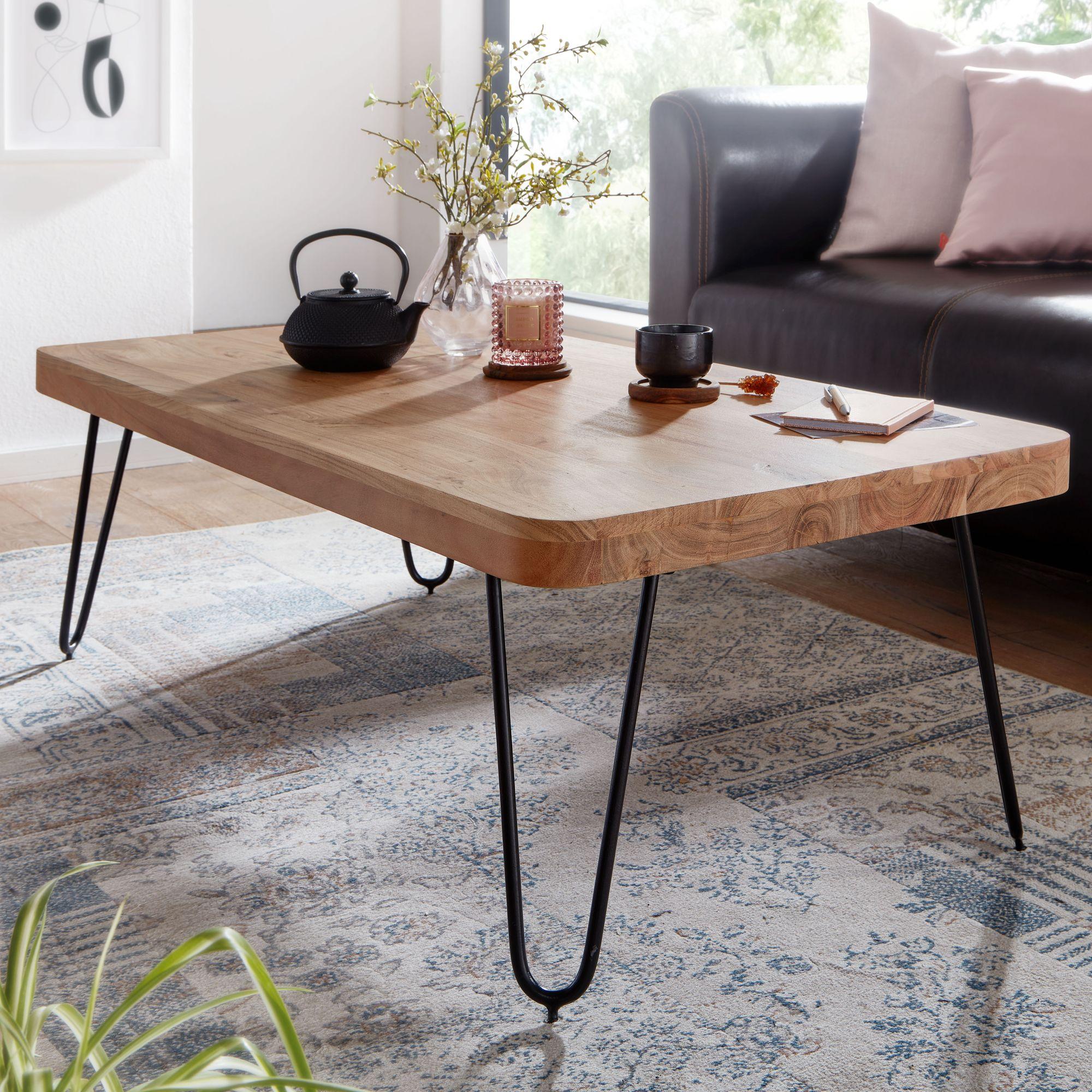 Thumbnail - FineBuy, Couchtisch + Beistelltisch, Trevor (115 x 60 x 40 cm)