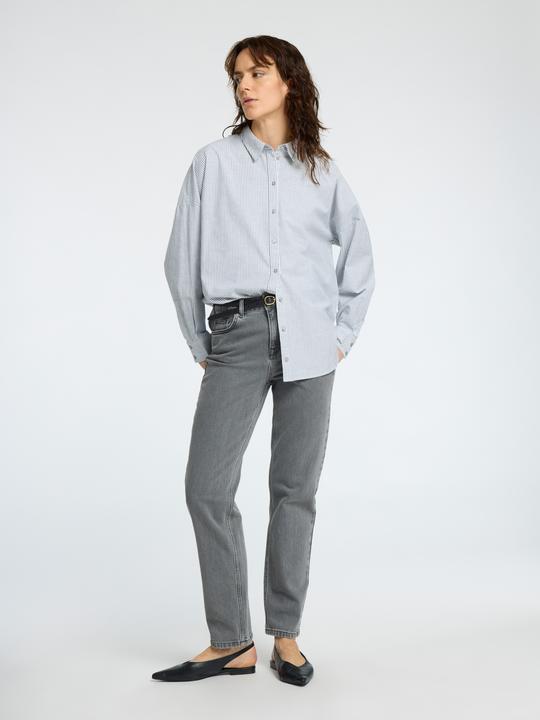Actual product image Selected Slfalice Mw Straight Eloise Grey Jeans (34)