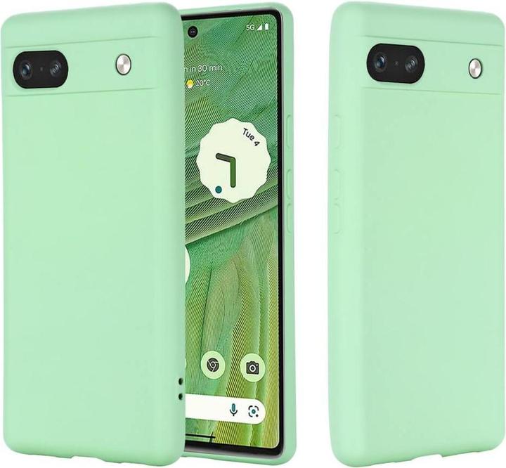 Actual product image Cover-Discount Google Pixel 7a - Silicone Rubber Case green (Google Pixel 7a)