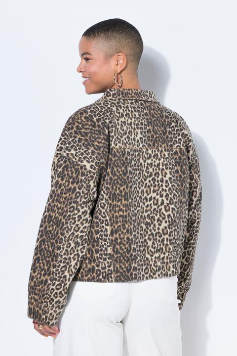 Immagine prodotto Studio Untold Blusotto leopardato dal taglio oversize con collo da camicia e orli elastici (46, 48)