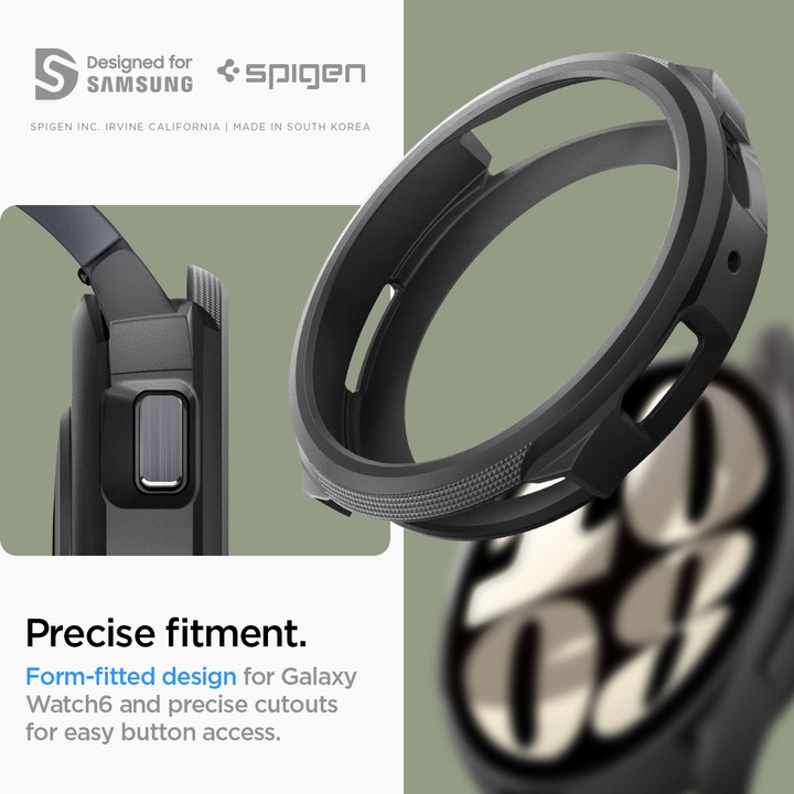 Produktbild Spigen Liquid Air Samsung Galaxy Watch 6 40 mm czarny/matte black ACS06393