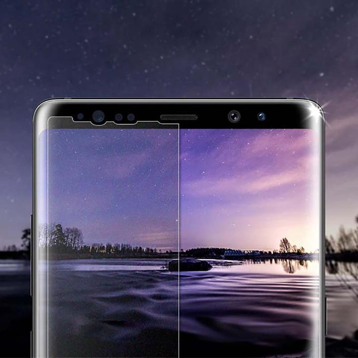 Actual product image Spigen Glass.tR Nano Liquid (1 Piece, Samsung Galaxy S9)