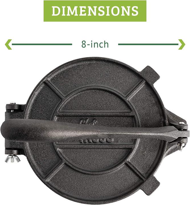 Actual product image Chef Tacos Cast Iron Tortilla Press 20cm