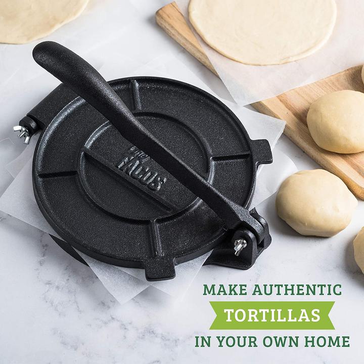 Actual product image Chef Tacos Cast Iron Tortilla Press 20cm