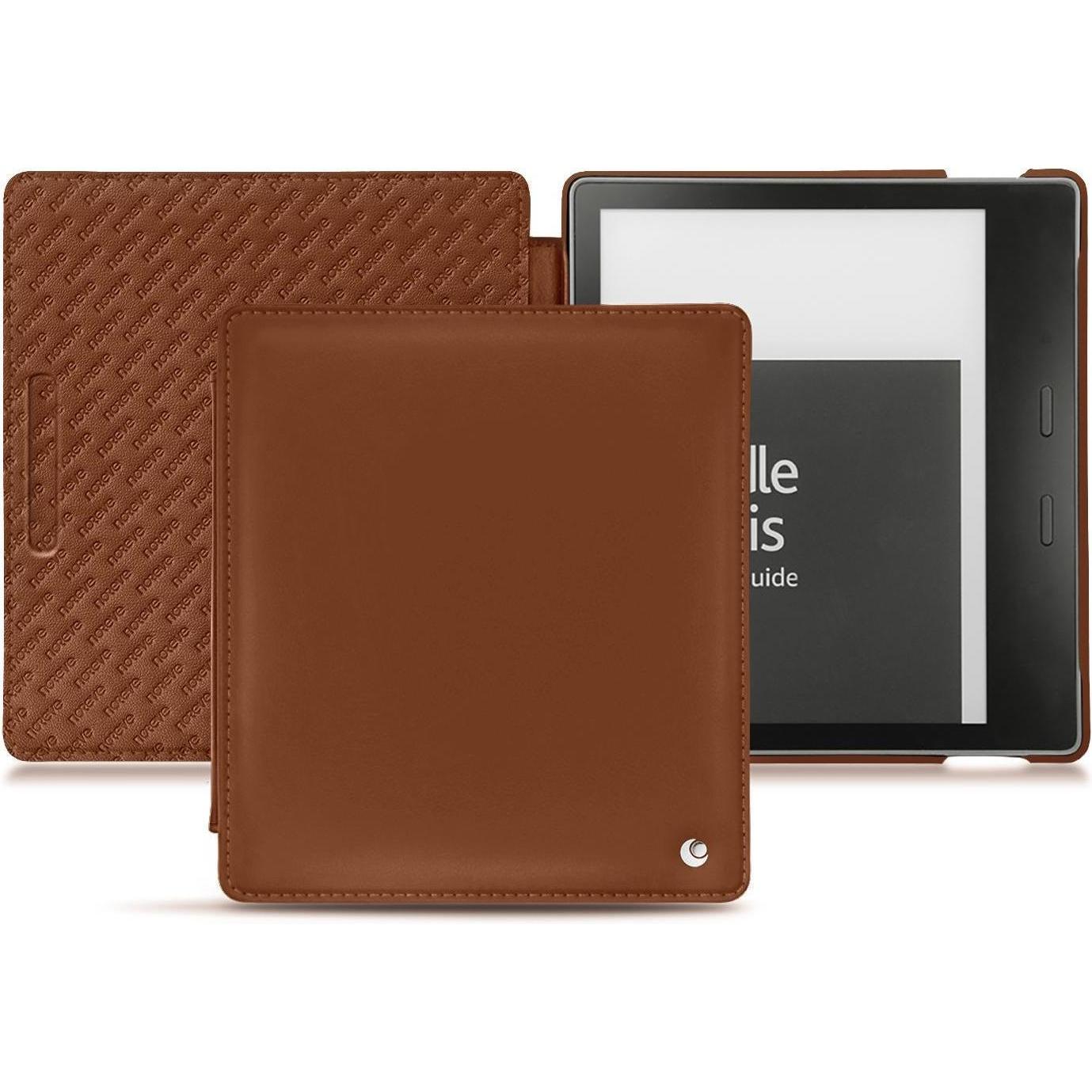 Noreve Lederschutzhülle horizontal (Kindle Oasis 2017), eReader Zubehör, Braun