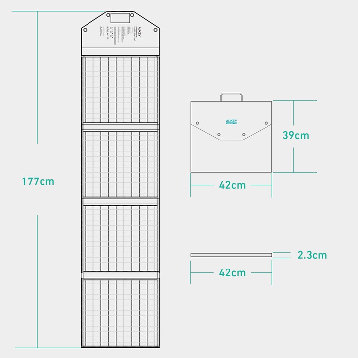 Immagine prodotto Aukey PowerHelio Y100 (100 W, 3.80 kg)