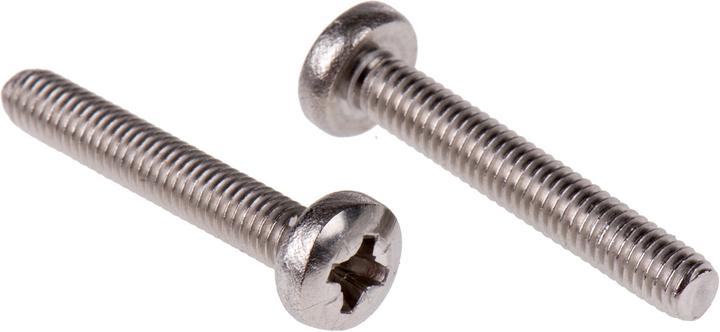 Produktbild RS PRO Schrauben Linsenkopf A2 Kreuz M4x25mm (100 Schrauben pro Stück)