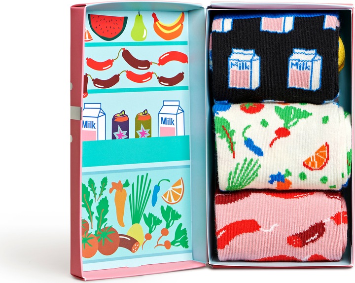 Actual product image Happy Socks Foodie Gift Set (pack of 3, 41 - 46)
