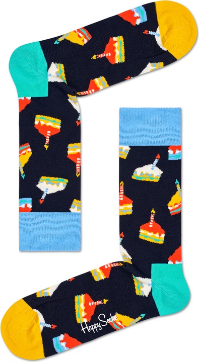 Actual product image Happy Socks Birthday Cake Gift Set (pack of 2, 36 - 40)