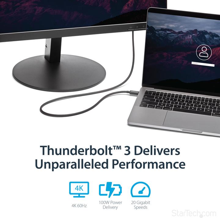 Produktbild StarTech Thunderbolt 3 (1 m, USB 3.2, 100 W)