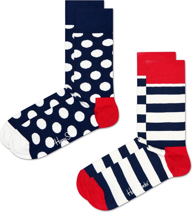 Happy Socks Classic Big Dot (pack of 2, 41 - 46)