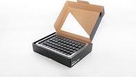 Actual product image Ducky Blank Black PBT Set, MDA profile - 133 keycaps