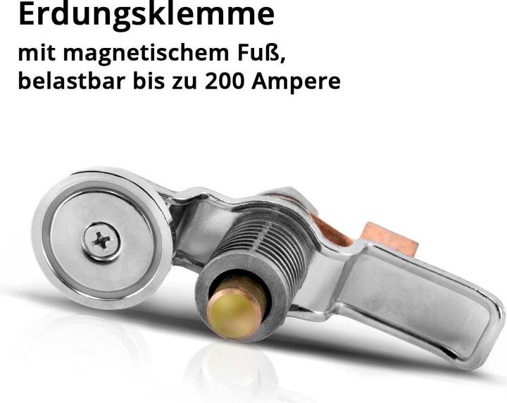 Image du produit Stahlwerk Borne de masse magnétique et borne de terre EC-200 ST pouvant supporter jusqu'à 200A