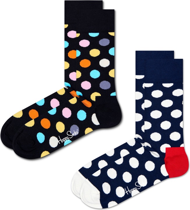 Immagine prodotto Happy Socks Classico a grandi punti (Confezione da 2, 41 - 46)
