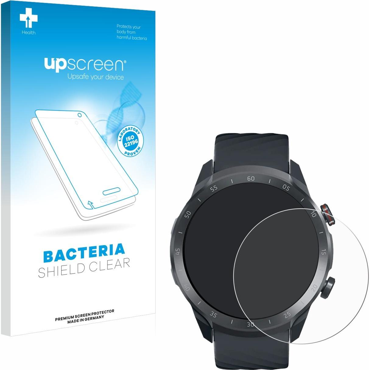 upscreen Schutzfolie Displayschutz Displayschutzfolie Folie Klar antibakteriell, Smartwatch Schutzfolie, Transparent