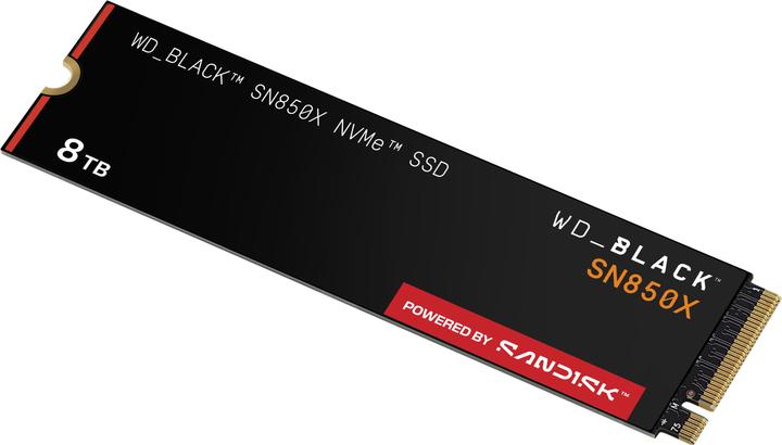 Actual product image WD Black SN850X powered by SANDISK (8000 GB, M.2 2280)