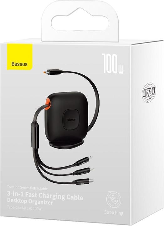 Immagine prodotto Baseus Serie Traction 3in1 (1.70 m, 100 W)