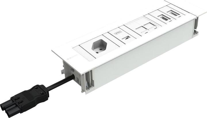 Image du produit IB Connect INTRO2.0 Prise ws 1x Type 13 1x USB-A/C 2x RJ45 1x HDMI 1x USB-A (1x, HDMI, RJ45, Type 13)