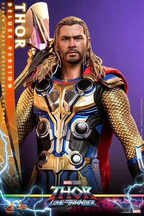Actual product image Hot Toys Thor: Love and Thunder Masterpiece figurine 1/6 Thor (Deluxe Version) 32 cm