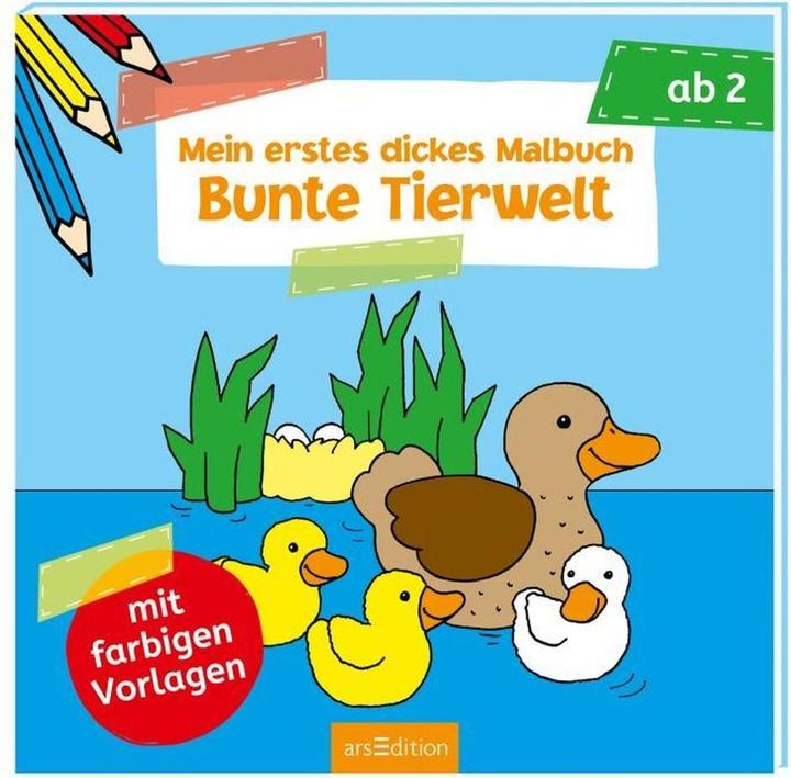 My first thick colouring book Colourful animal world