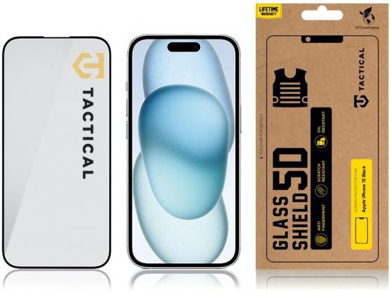Actual product image Source iPhone 15 Glass Shield 5D Full Glue (1 Piece, Apple iPhone 15)