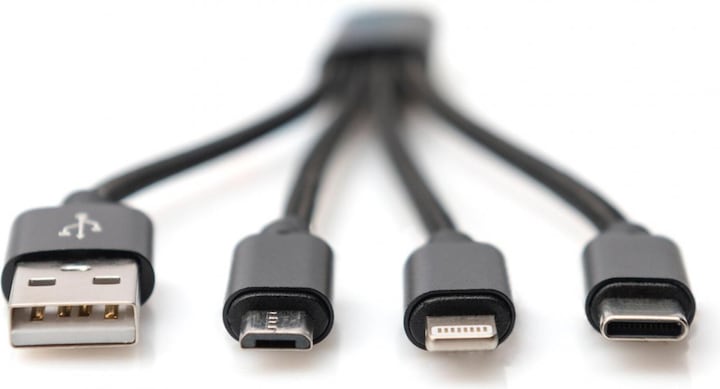 Produktbild Digitus 3-in-1 Ladekabel (0.15 m, USB 3.2 Gen 1)