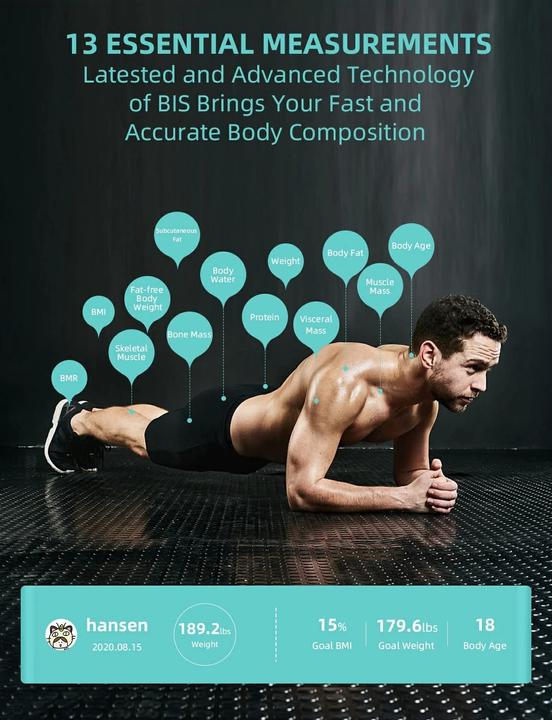 Actual product image Healthkeep Body fat scale (180 kg)