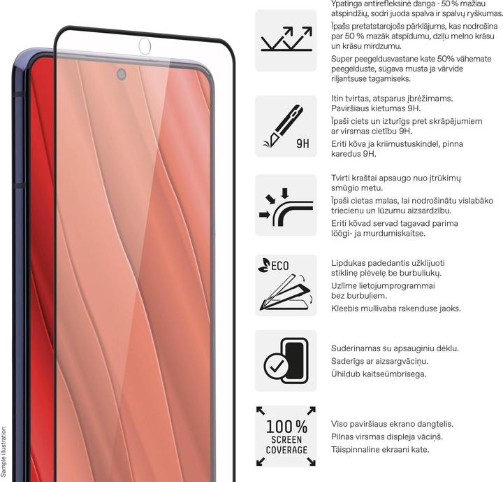 Actual product image Toti Phone glass screen protector Galaxy S25 Ultra, 9H, 6.9 (1 pcs., Samsung Galaxy S25 Ultra)
