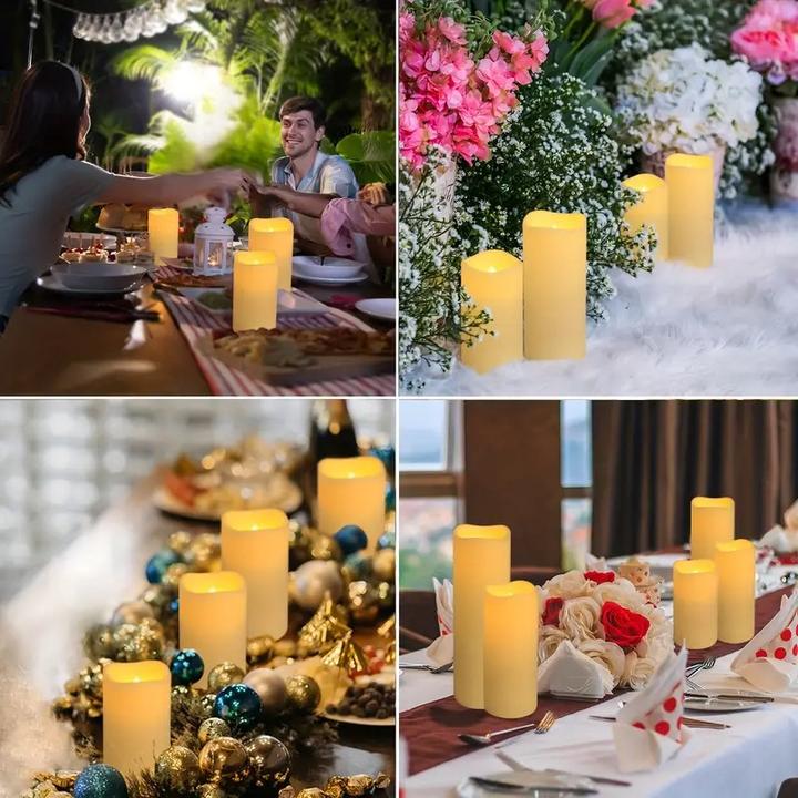 Actual product image Cbx 4 flameless LED candles with remote control and timer function (4x)