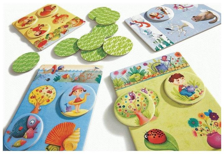 Actual product image Djeco Educational game Lotto 4 seasons (mult) (Multilingual)