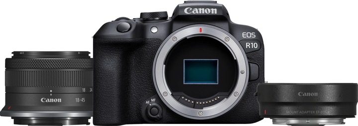 EOS R10 Kit (18 - 45 mm, 24.20 Mpx, APS-C / DX)