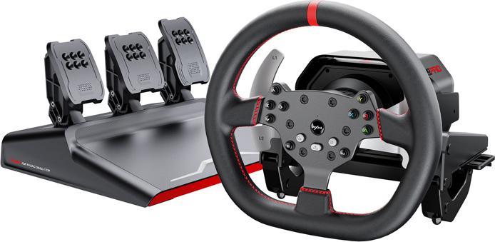 Actual product image PXN PXN-V10 Pro gaming set - steering wheel + pedals + mounting clamps (PC / PS4 / Xbox One / Xbox S... (PC, PS4, Xbox One S, Xbox Series X)