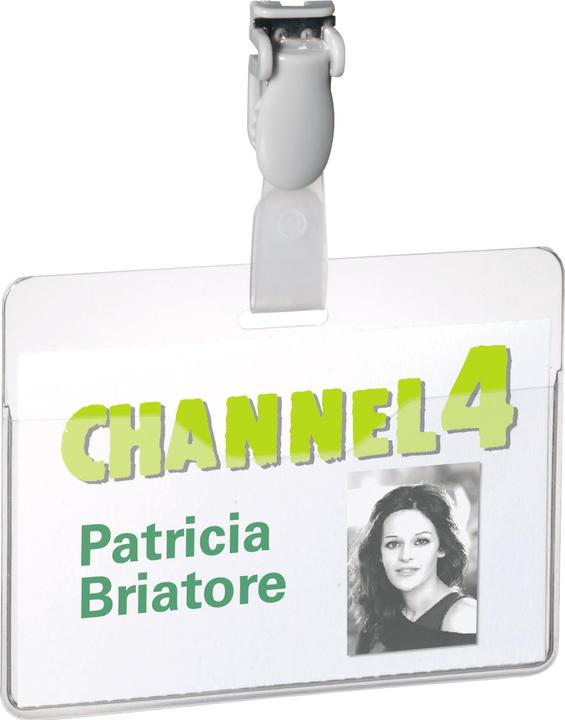 Produktbild Brand Namensschild 90 x 60 mm (B x H) drehbarer Clip