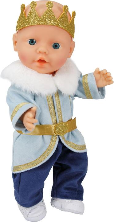 Produktbild Heless Puppenoutfit Winterprinz Luka mit Krone und Halsband - Grösse 35-45 cm