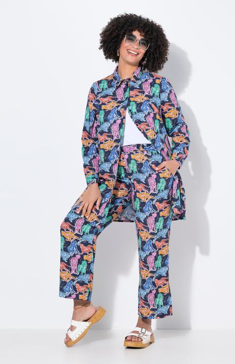 Image du produit Angel of Style Pantalon, jambe droite et large, motif tigre (48)