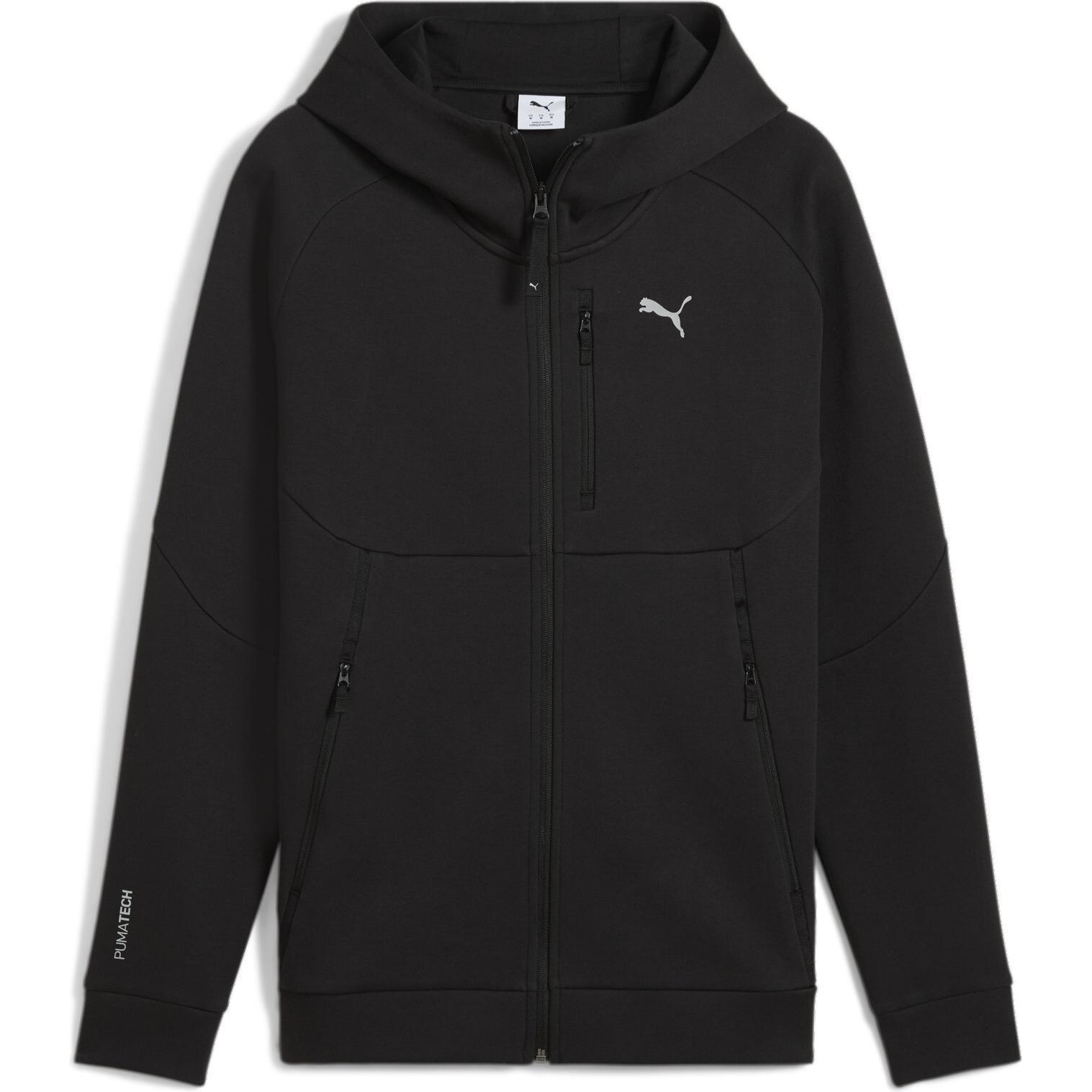Puma, Herren, Pullover, PUMATECH Full-Zip Hoodie DK, Schwarz, (XS)