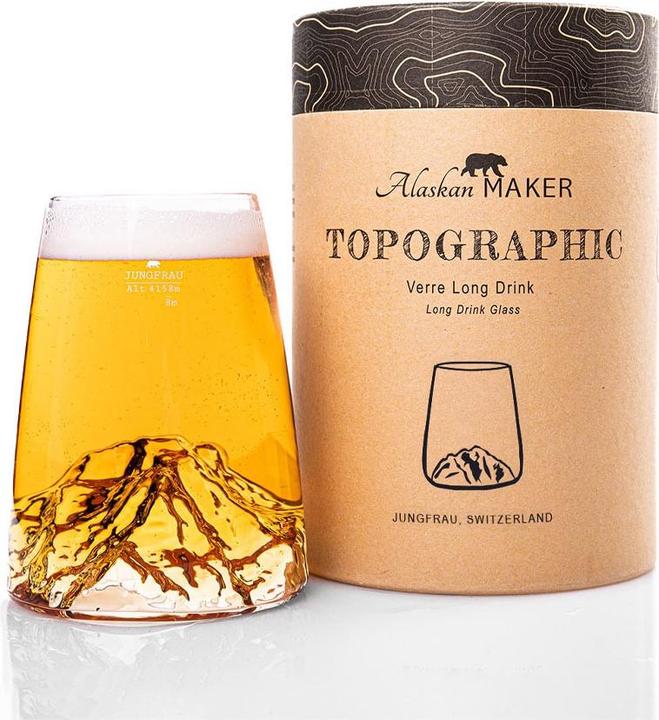 Alaskan Maker Glas Topografisch, Jungfrau (0.45 l)