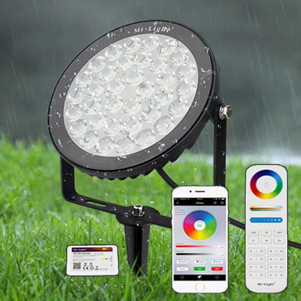 Produktbild Milight RGBW Funk LED Gartenspot 15W (1200 lm, IP65)