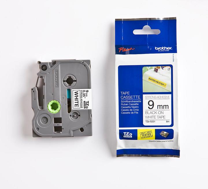 Produktbild Brother TZe-S221 (0.90 cm, Weiss)
