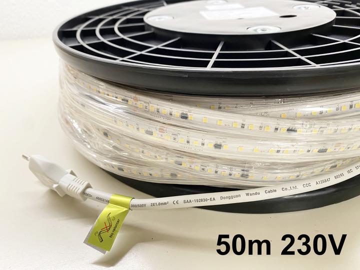 Actual product image Lumina Swiss 50m LED strip HD 230V 1410lm/m 15W/m Cold (Cold White, 5000 cm, Outdoor)