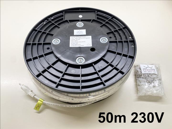 Actual product image Lumina Swiss 50m LED strip HD 230V 1410lm/m 15W/m Cold (Cold White, 5000 cm, Outdoor)
