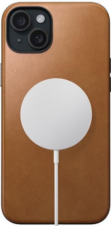 Produktbild Nomad Moderne Lederhülle für iPhone 15 Plus 6,7" Englisch Tan (Apple iPhone 15 Plus)