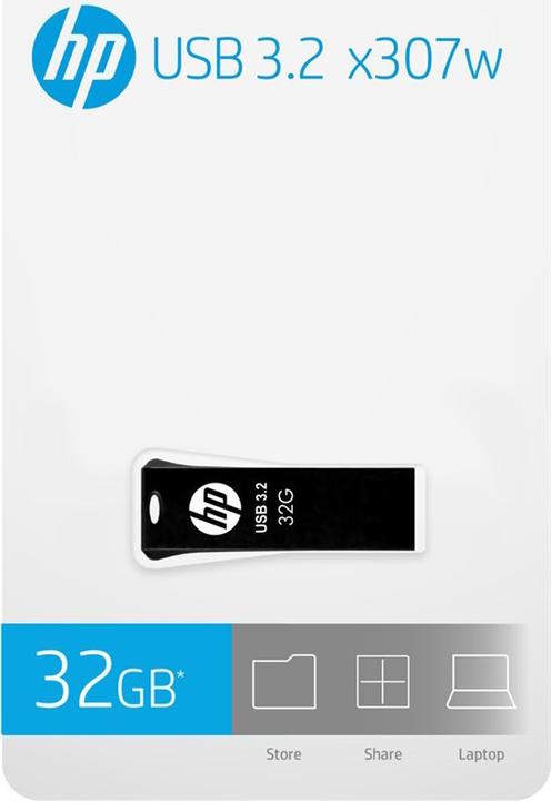 Produktbild HP x307w (32GB, USB 3.2), schwarz (32 GB, USB-C)