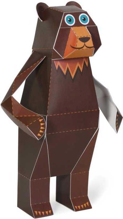 Actual product image Pukaca Paper toy set. 4 Woodland animals