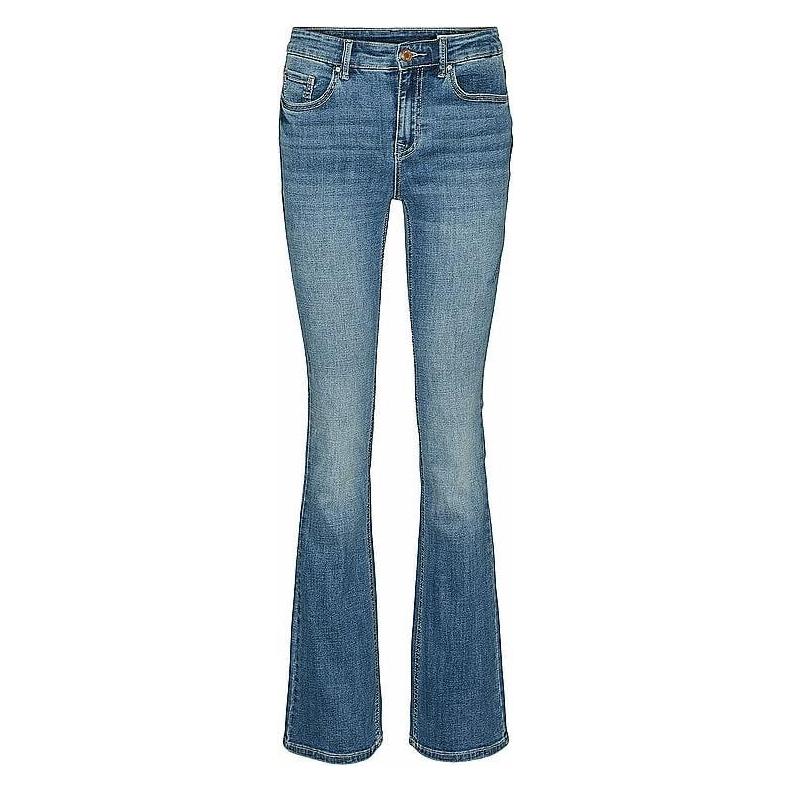 Vero Moda, Damen, Jeans, Vmflash Mr Flared Jeans Li347 Ga Noos, Blau, (32)