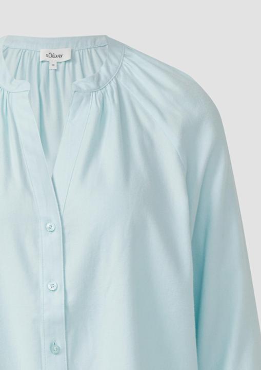 Immagine prodotto s.Oliver Bluse Flanell-Bluse im Relaxed Fit mit Raffung (36)